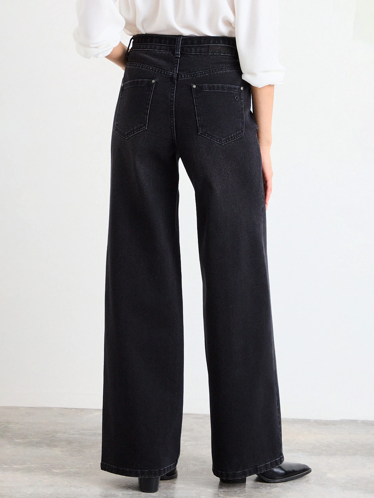 JEANS MUJER IO ALGODÓN WIDE LEG CINTURÓN - 2