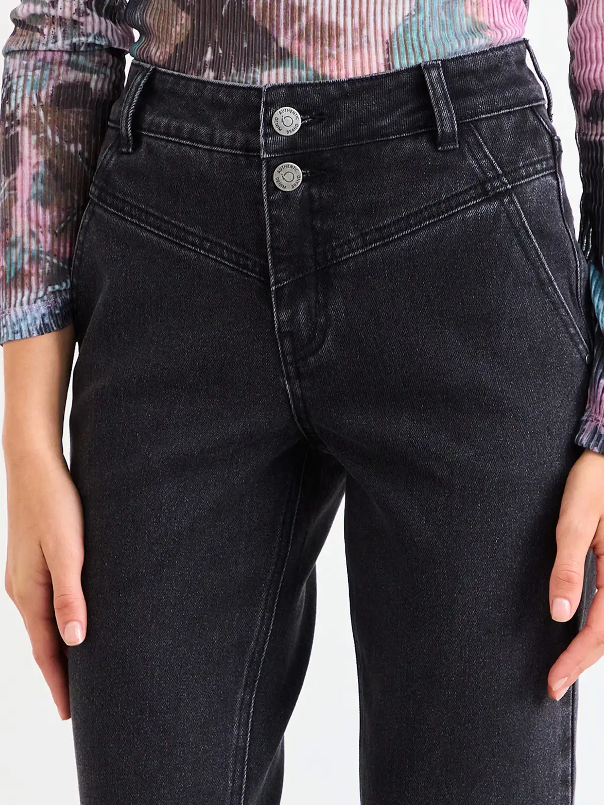 JEANS MUJER IO ALGODÓN STRAIGHT REBECA DELANTERA - 5