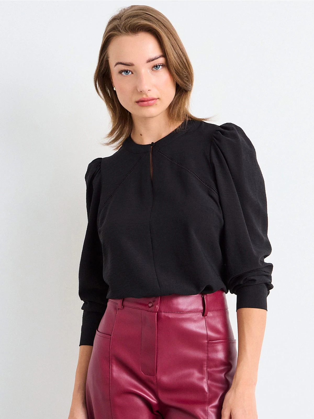 BLUSA MUJER IO MANGA LARGA FORMAL - 3