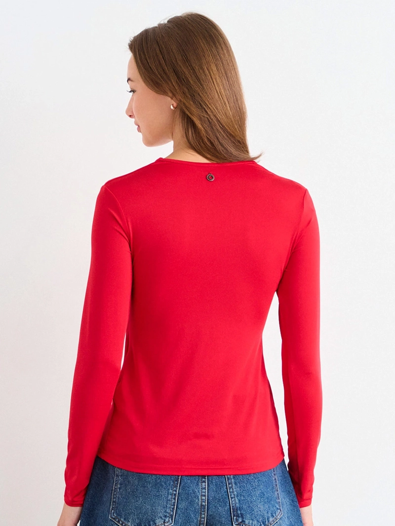 POLERA MUJER IO ESCOTE CUADRADO MANGA LARGA - 4
