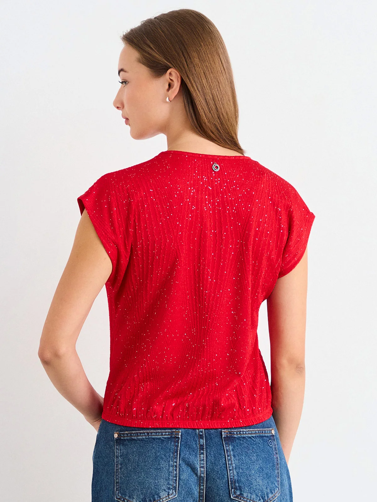 POLERA MUJER IO SIN MANGAS TEXTURA - 4