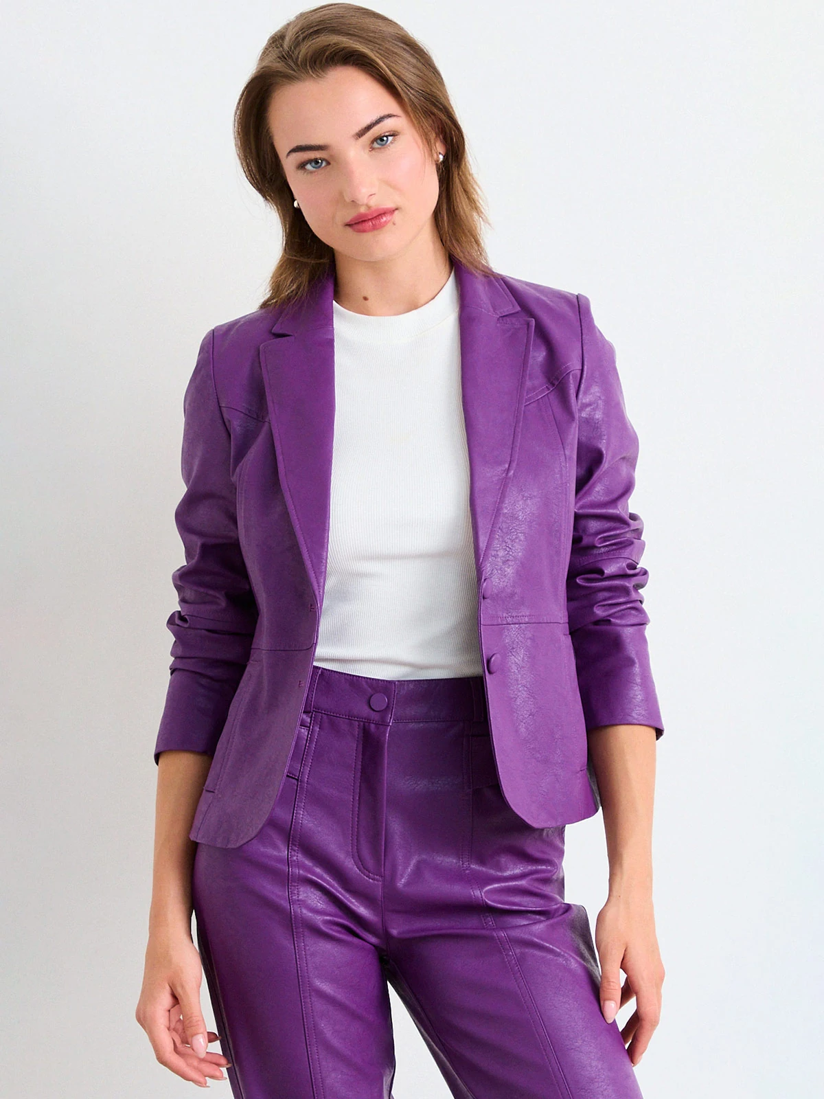 BLAZER MUJER IO LISO ACID WASH - 3