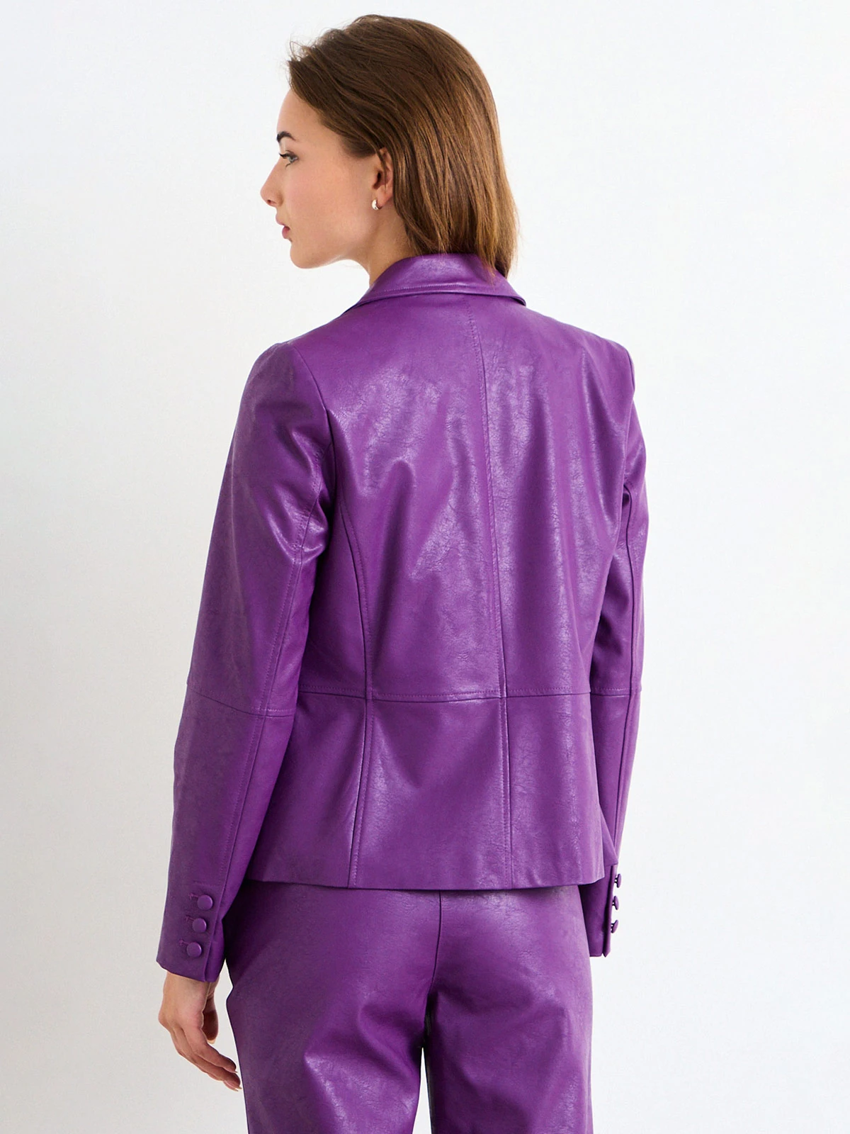BLAZER MUJER IO LISO ACID WASH - 4