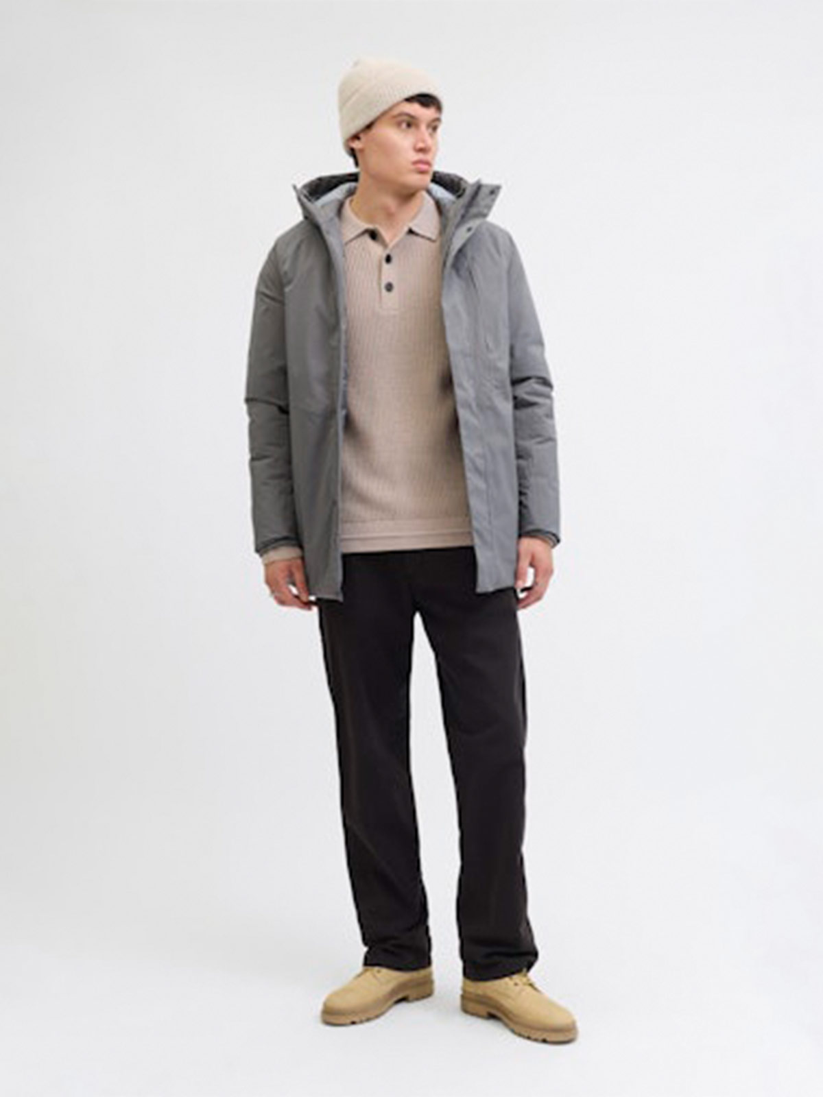 POLERA HOMBRE JACK & JONES MANGA LARGA - 6