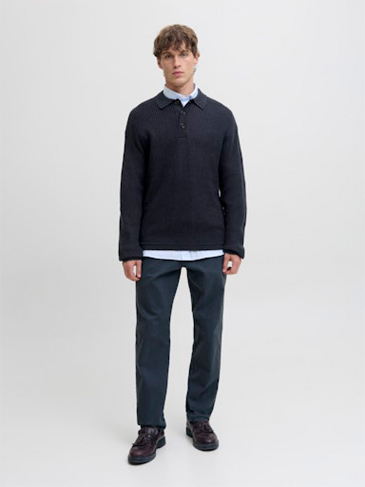 POLERA HOMBRE JACK & JONES MANGA LARGA - 6