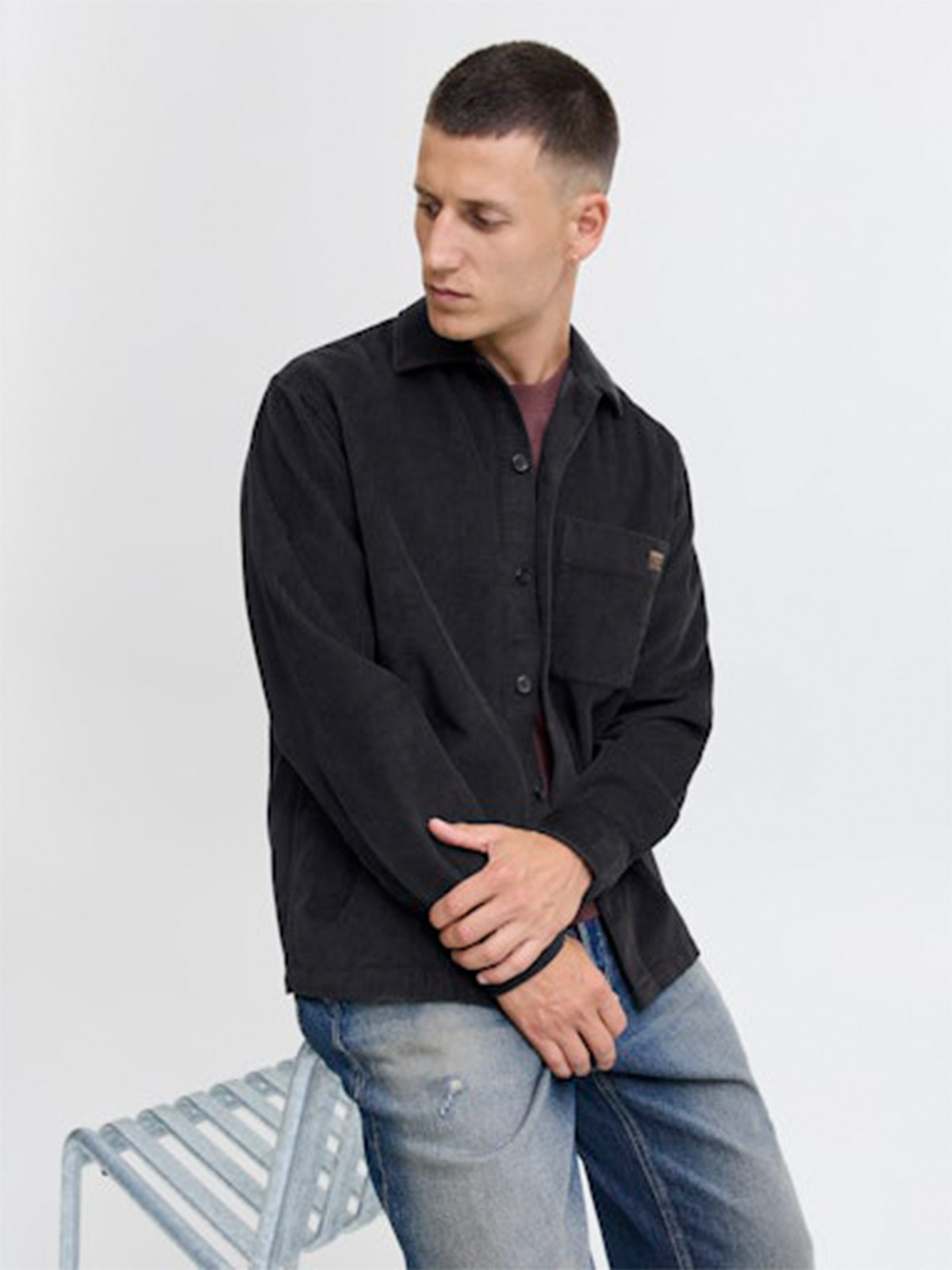 CAMISA HOMBRE JACK & JONES ALGODÓN MANGA LARGA - 5