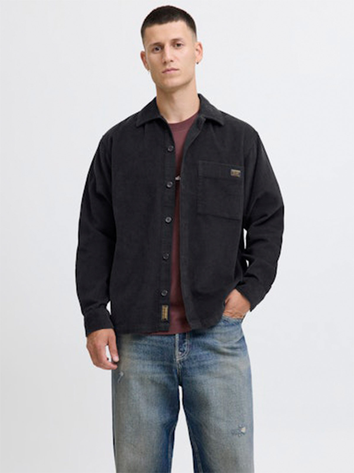 CAMISA HOMBRE JACK & JONES ALGODÓN MANGA LARGA