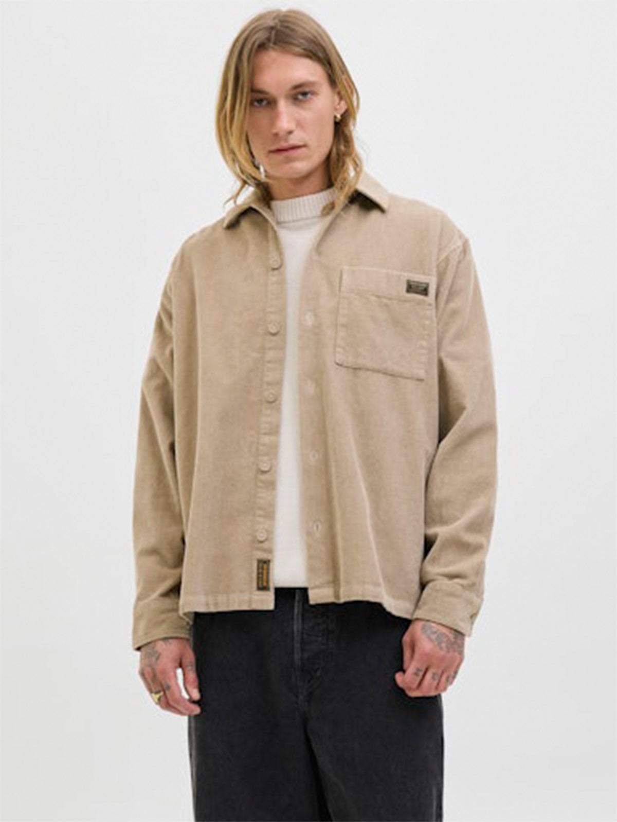 CAMISA HOMBRE JACK & JONES ALGODÓN MANGA LARGA - 1