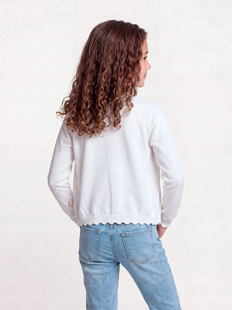 SWEATER NIÑA HARVEST ALGODÓN BOTONES - 2