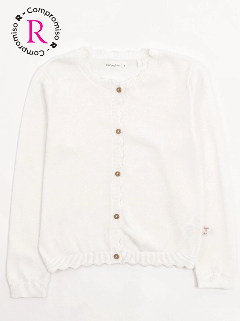 SWEATER NIÑA HARVEST ALGODÓN BOTONES - 3