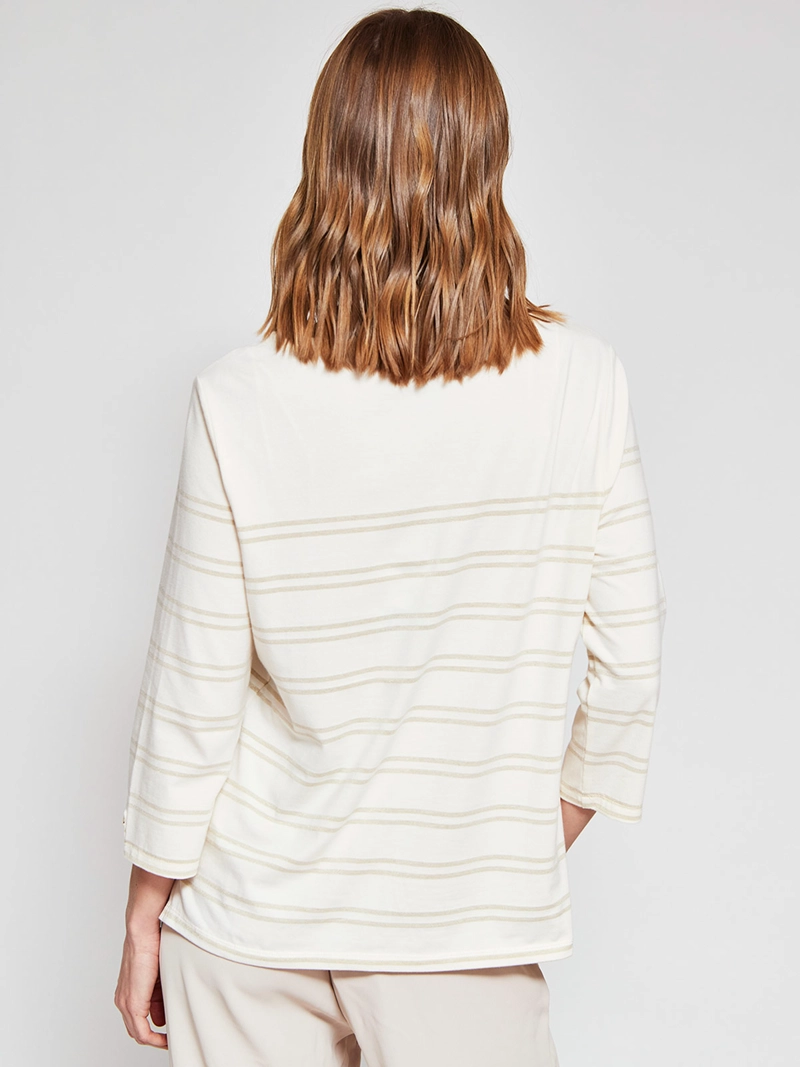 POLERA MUJER CACHAREL ALGODÓN CUELLO REDONDO MANGA 3/4 - 2