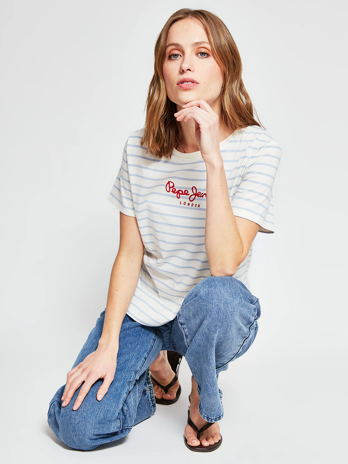 POLERA MUJER PEPE JEANS ALGODÓN RAYAS - 4