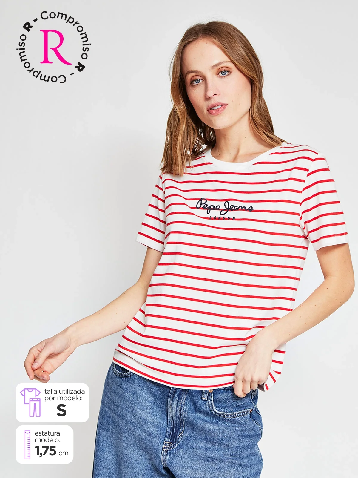 POLERA MUJER PEPE JEANS ALGODÓN RAYAS