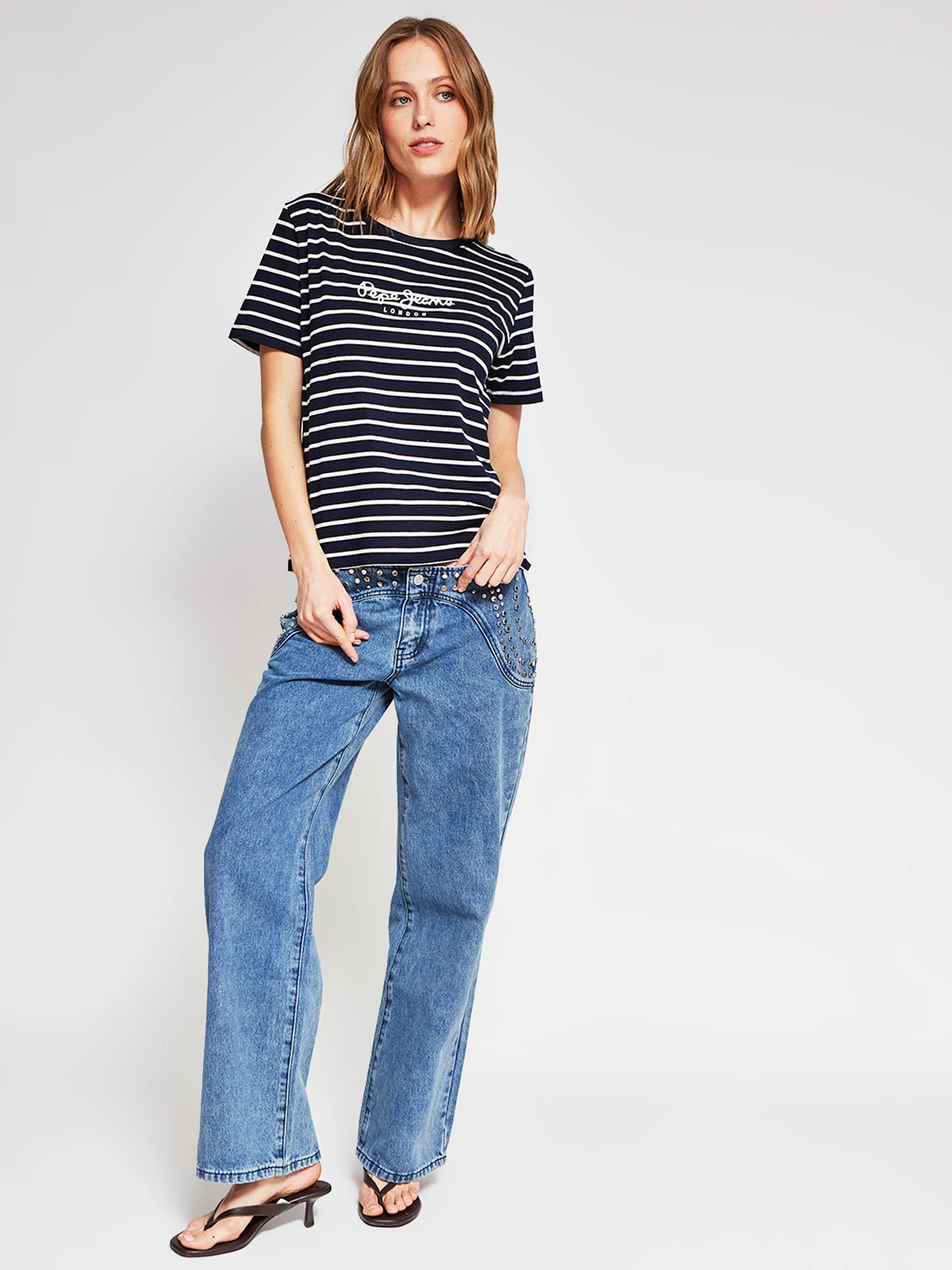 POLERA MUJER PEPE JEANS ALGODÓN RAYAS - 4