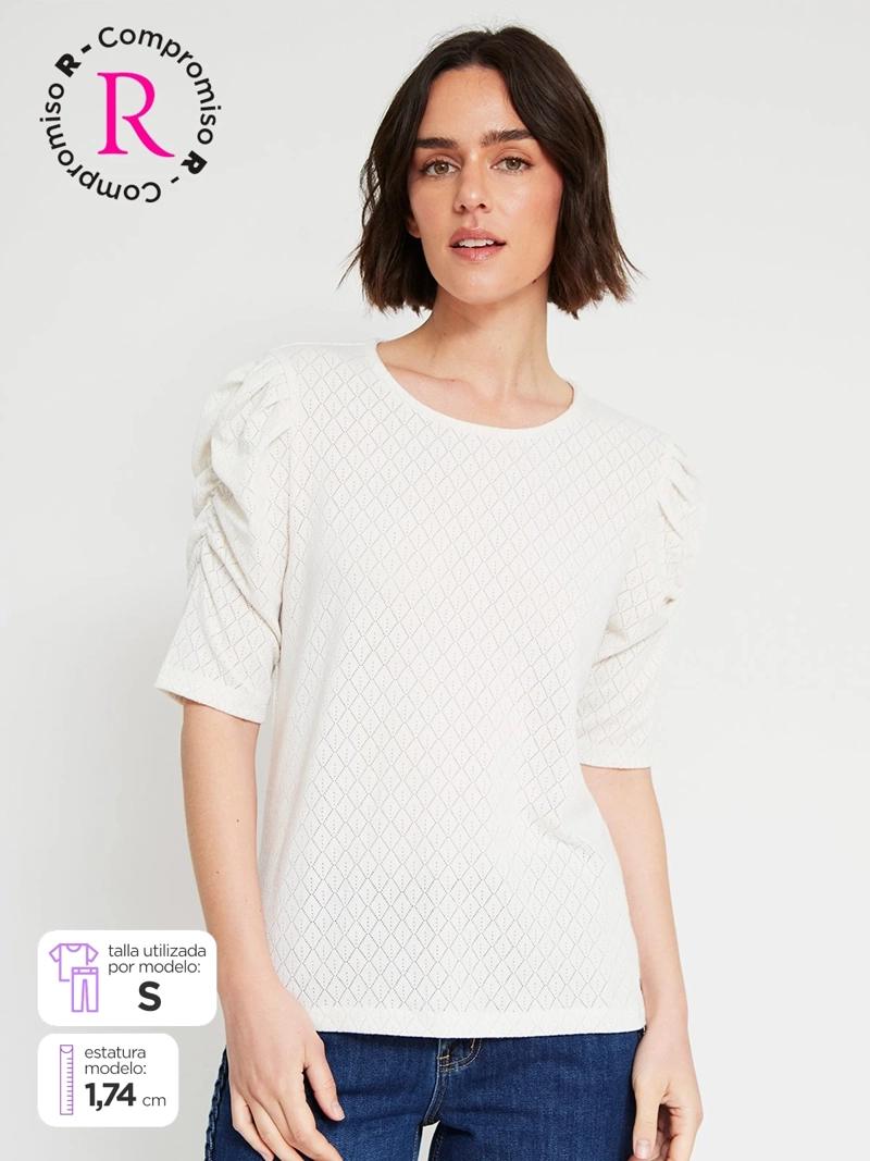 POLERA MUJER TATIENNE CUELLO REDONDO MANGA LARGA - 1