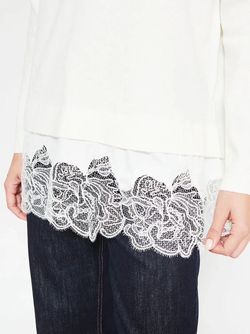 SWEATER MUJER MARQUIS ENCAJE - 3