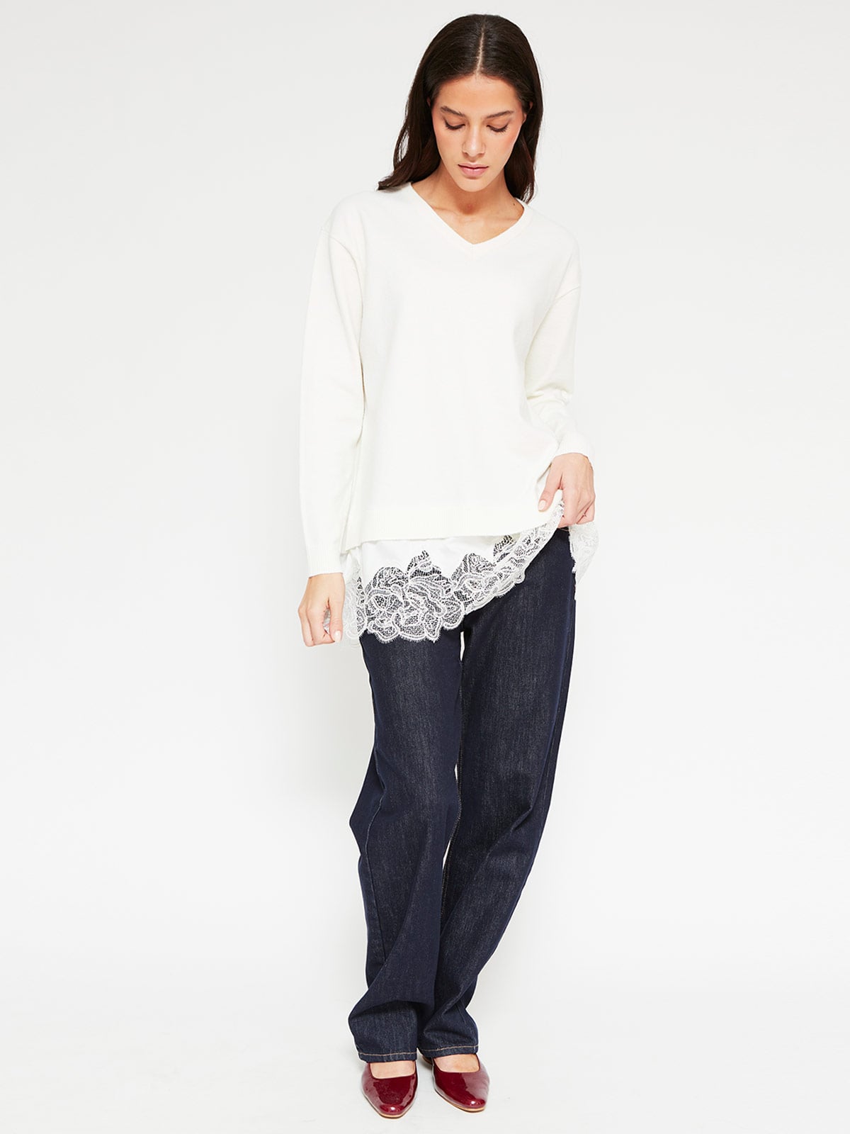 SWEATER MUJER MARQUIS ENCAJE - 4