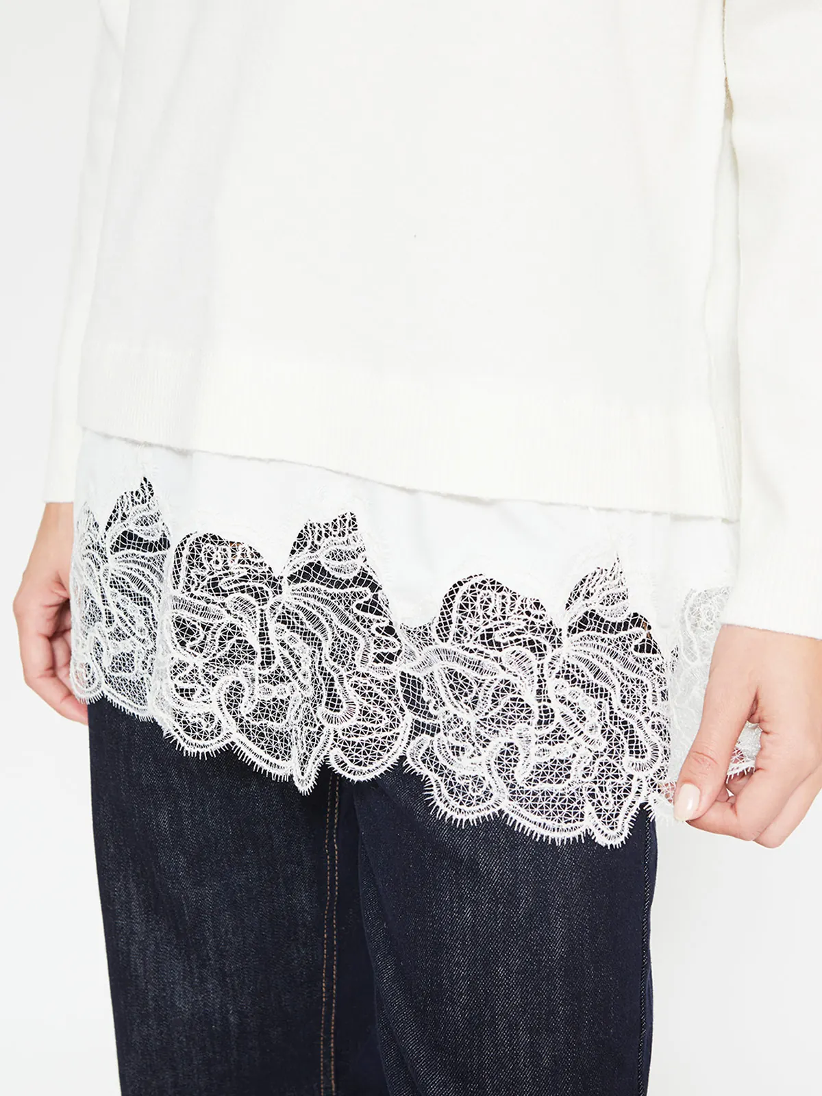 SWEATER MUJER MARQUIS ENCAJE - 3