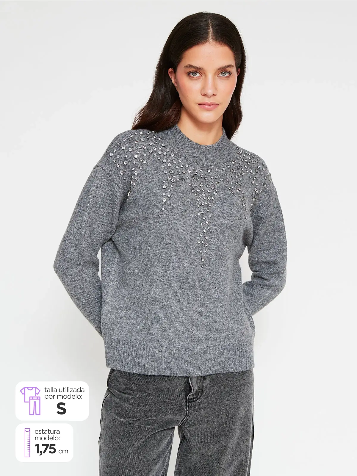 SWEATER MUJER MARQUIS STRASS - 1