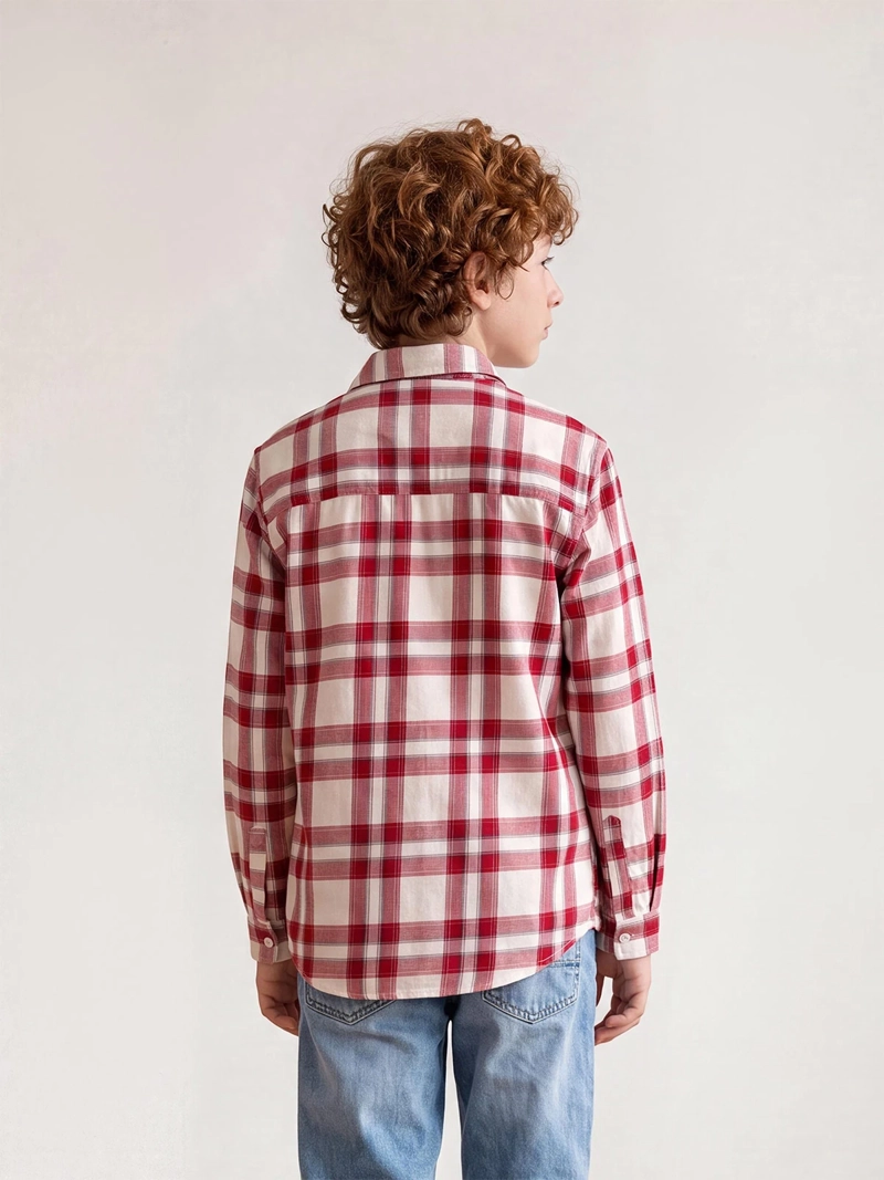 CAMISA NIÑO CLOUDBREAK ALGODÓN MANGA LARGA ESCOCESA - 2