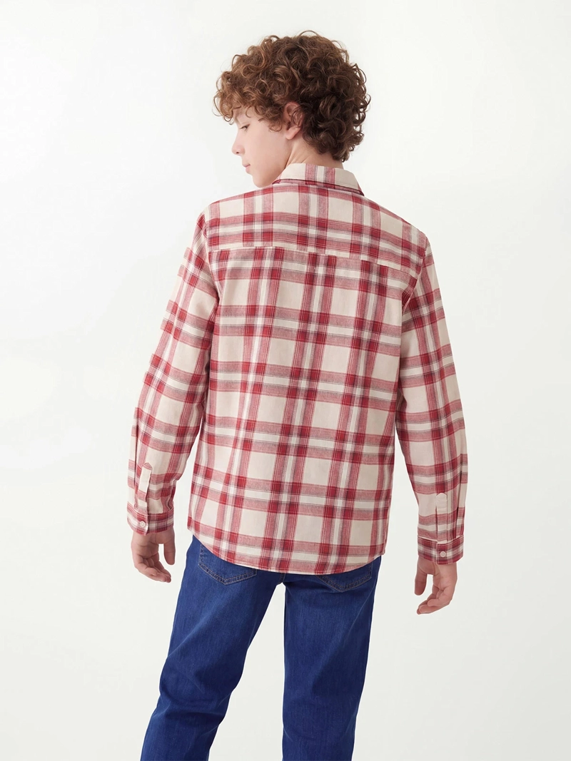 CAMISA NIÑO CLOUDBREAK ALGODÓN MANGA LARGA ESCOCESA - 2