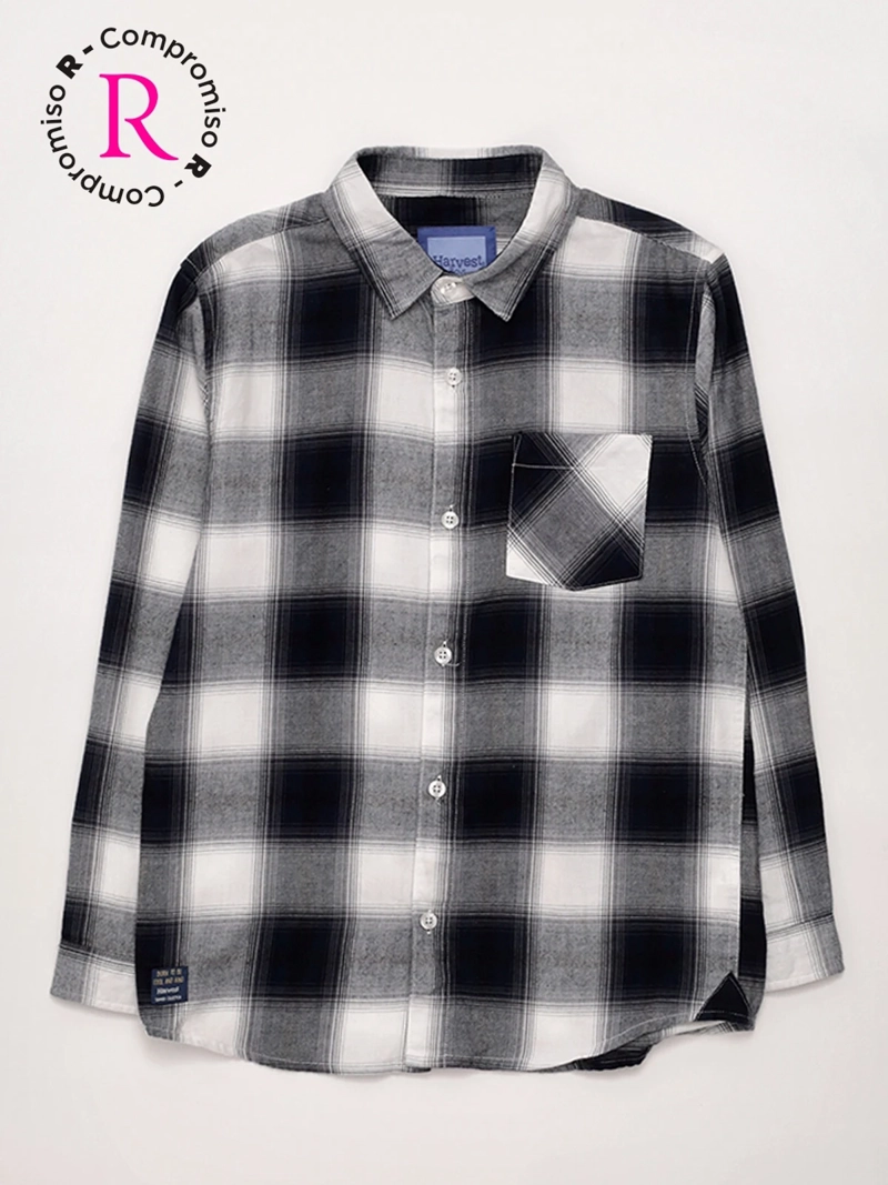 CAMISA NIÑO HARVEST ALGODÓN MANGA LARGA ESCOCESA - 3