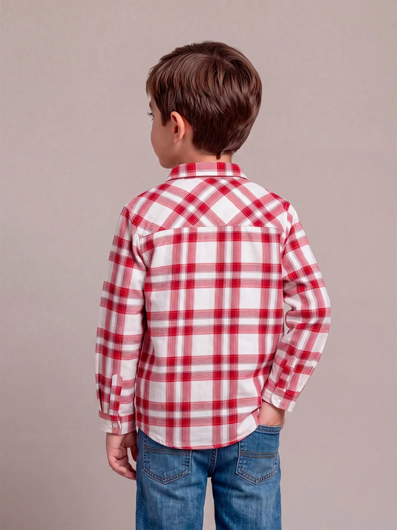 CAMISA NIÑO HARVEST ALGODÓN MANGA LARGA ESCOCESA - 2