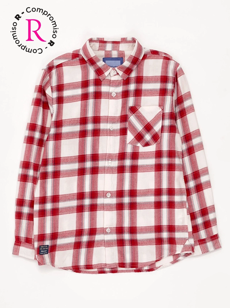 CAMISA NIÑO HARVEST ALGODÓN MANGA LARGA ESCOCESA - 1