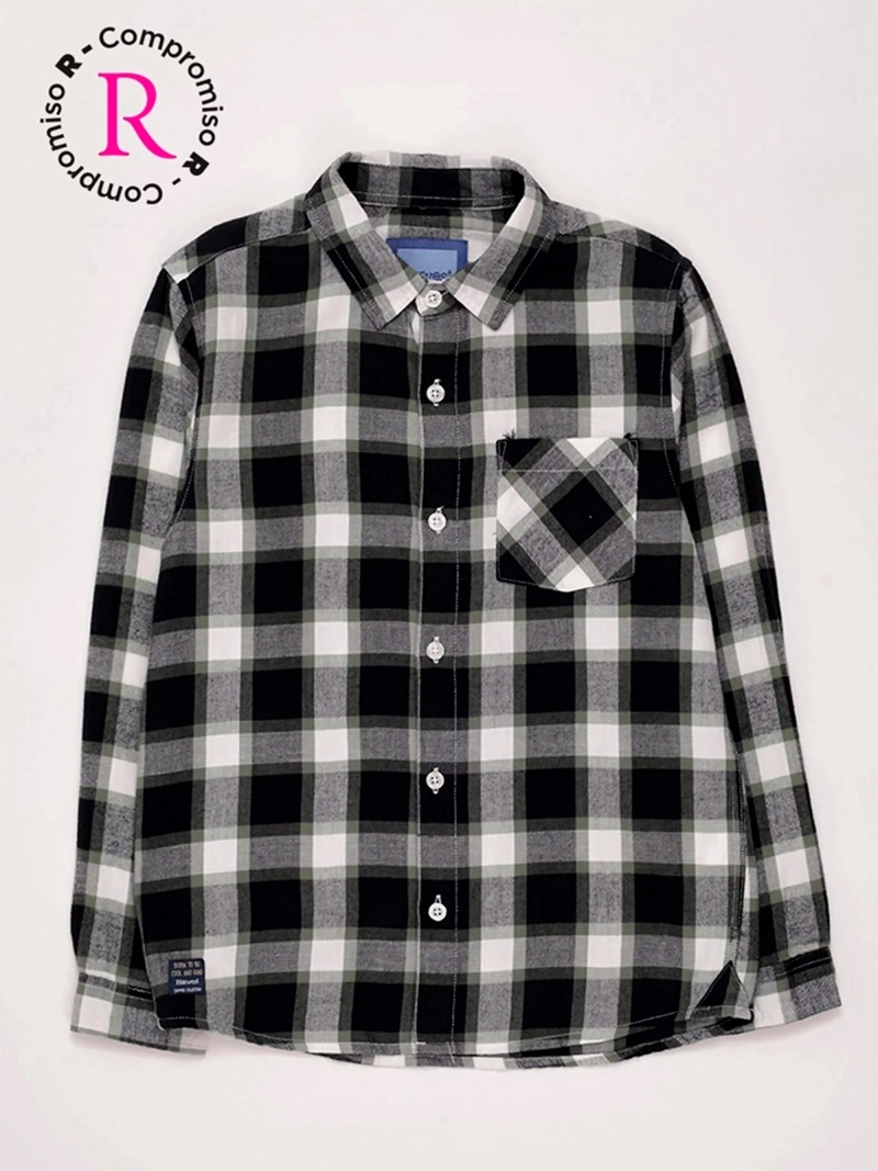 CAMISA NIÑO HARVEST ALGODÓN MANGA LARGA ESCOCESA - 3