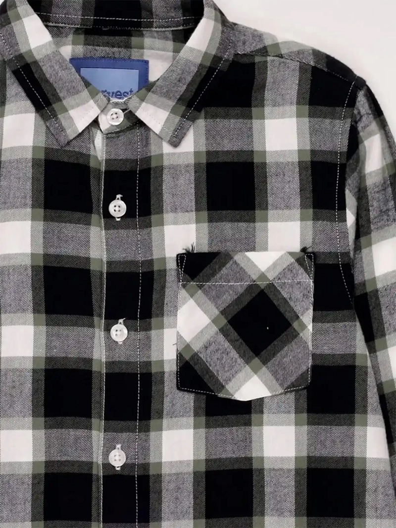 CAMISA NIÑO HARVEST ALGODÓN MANGA LARGA ESCOCESA - 5