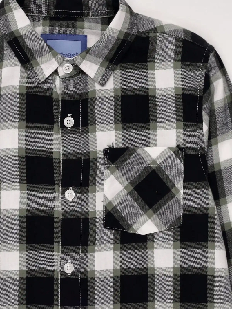 CAMISA NIÑO HARVEST ALGODÓN MANGA LARGA ESCOCESA - 3