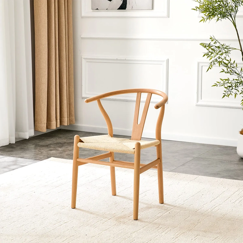 PACK 2 SILLAS MAISON LINETT WISBHONE NATURAL - 1