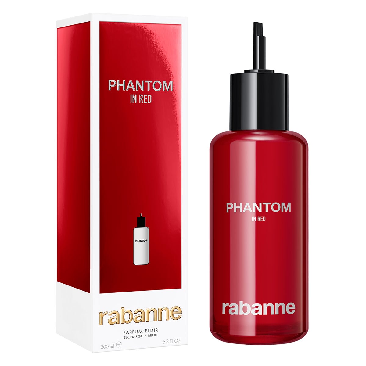 RECARGA PERFUME HOMBRE RABANNE PHANTOM IN RED PARFUM ELIXIR 200ML - 2