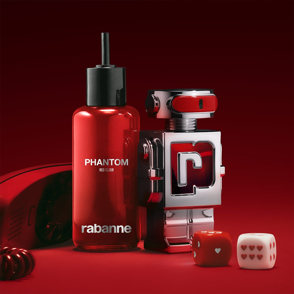 RECARGA PERFUME HOMBRE RABANNE PHANTOM IN RED PARFUM ELIXIR 200ML - 6