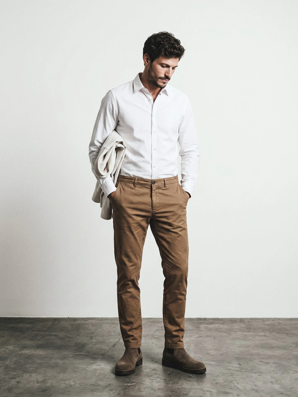 CAMISA HOMBRE SPAVALDI ALGODÓN MANGA LARGA POPLIN - 1