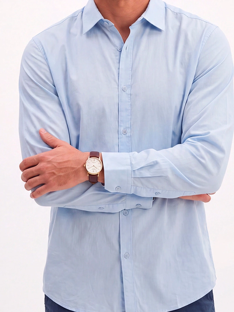 CAMISA HOMBRE SPAVALDI ALGODÓN MANGA LARGA - 3