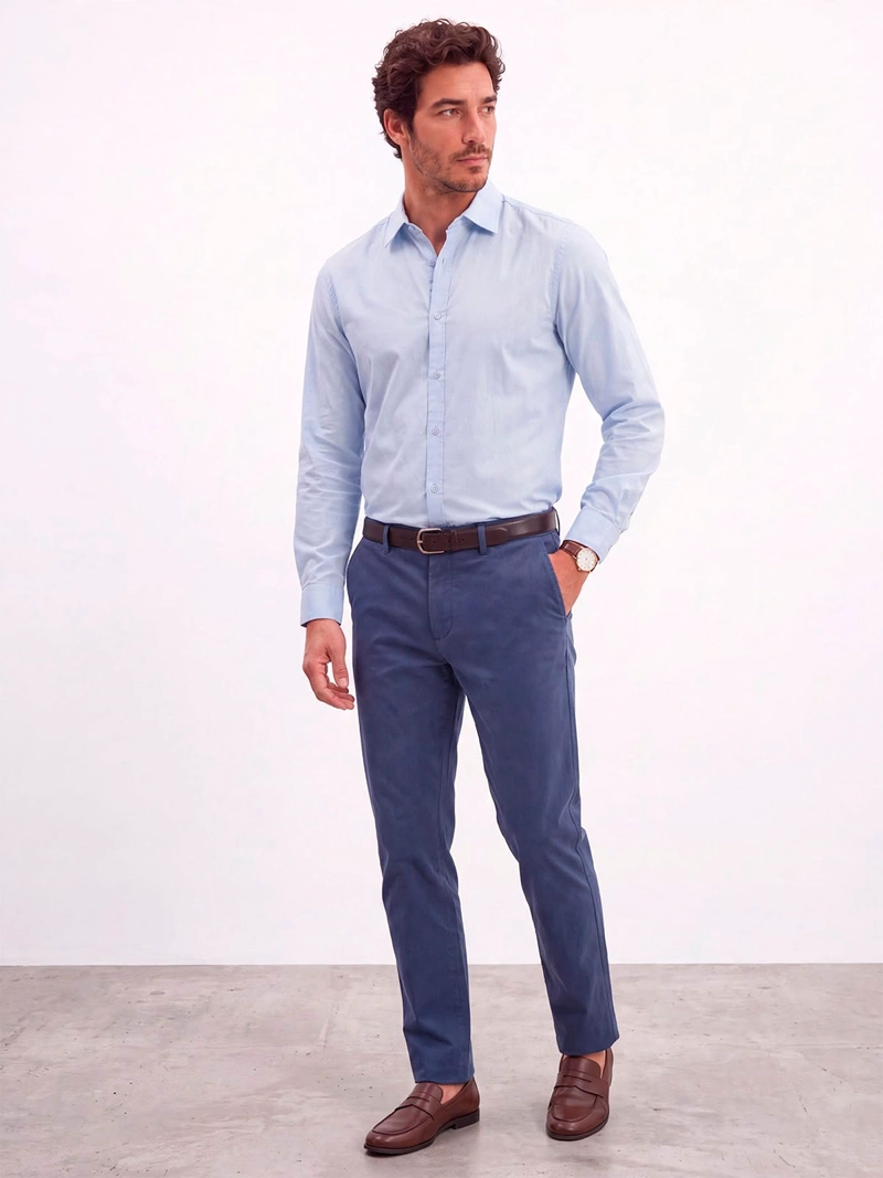 CAMISA HOMBRE SPAVALDI ALGODÓN MANGA LARGA - 4