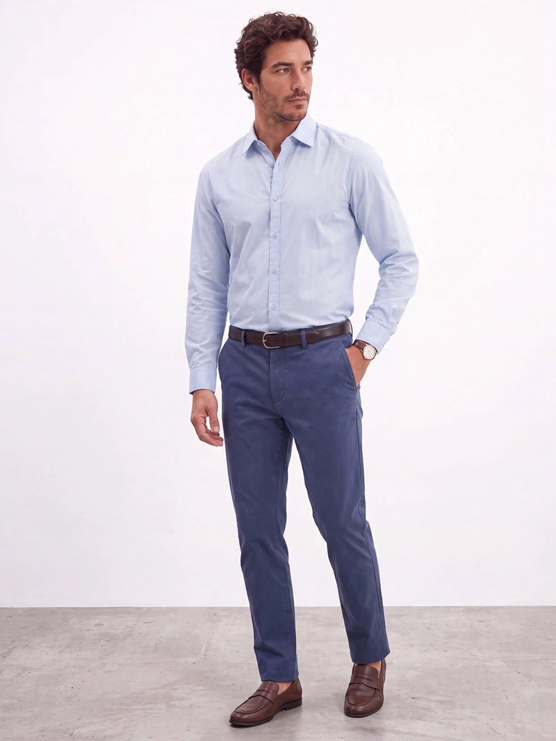 CAMISA HOMBRE SPAVALDI ALGODÓN MANGA LARGA - 5