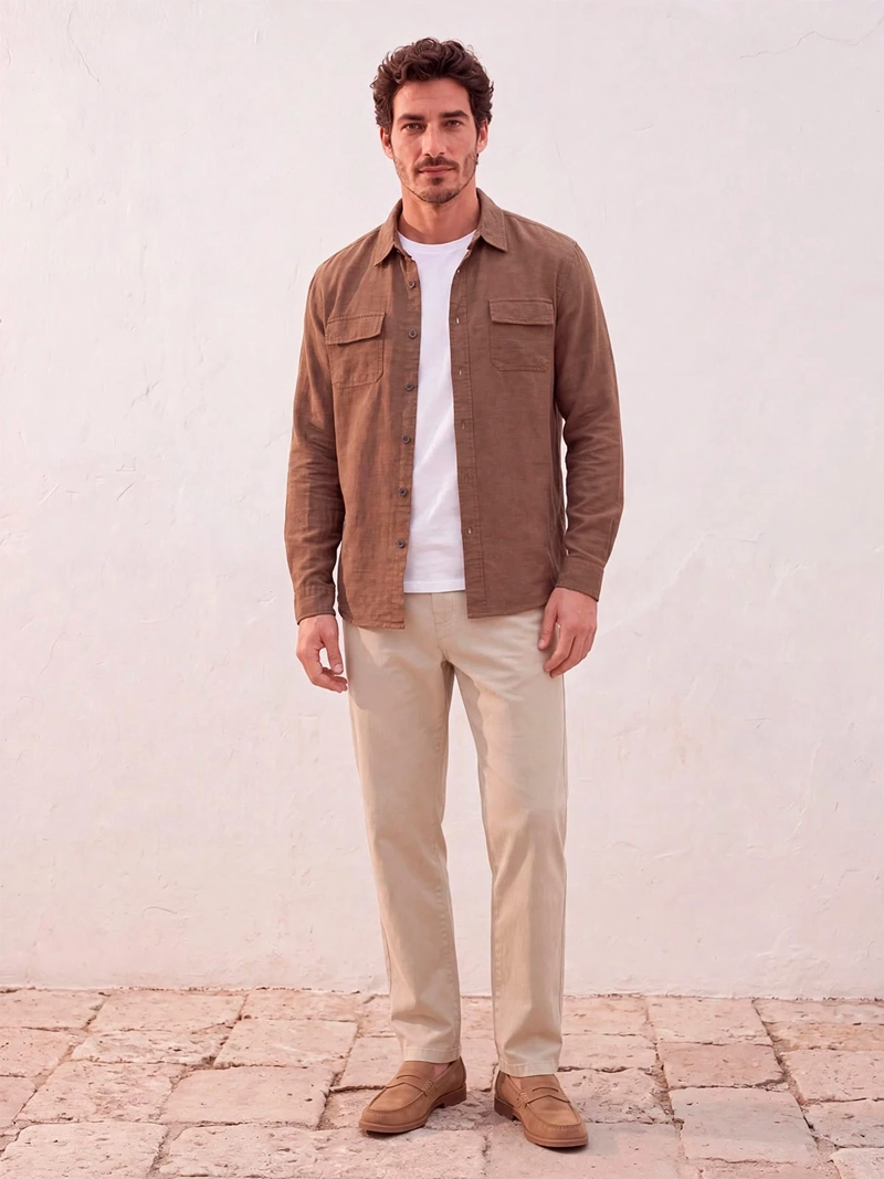 SOBRECAMISA HOMBRE SPAVALDI LINO - 4