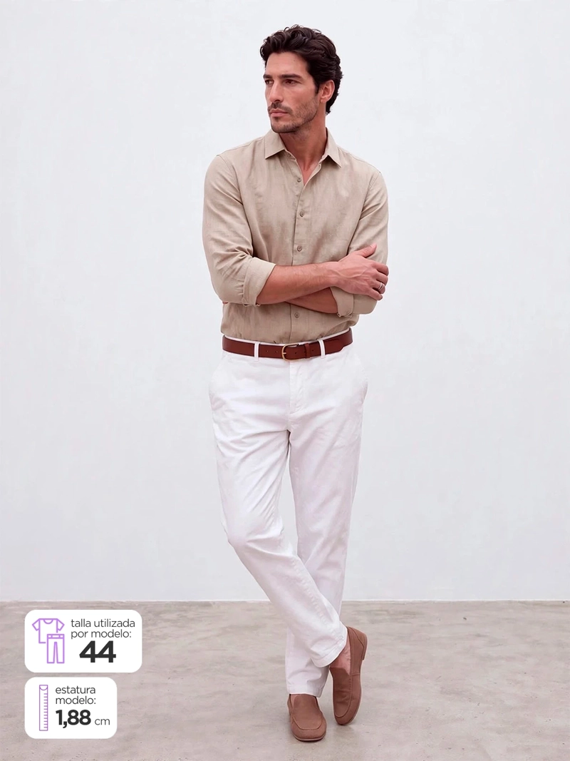 PANTALÓN HOMBRE SPAVALDI ALGODÓN CHINO LAVADO