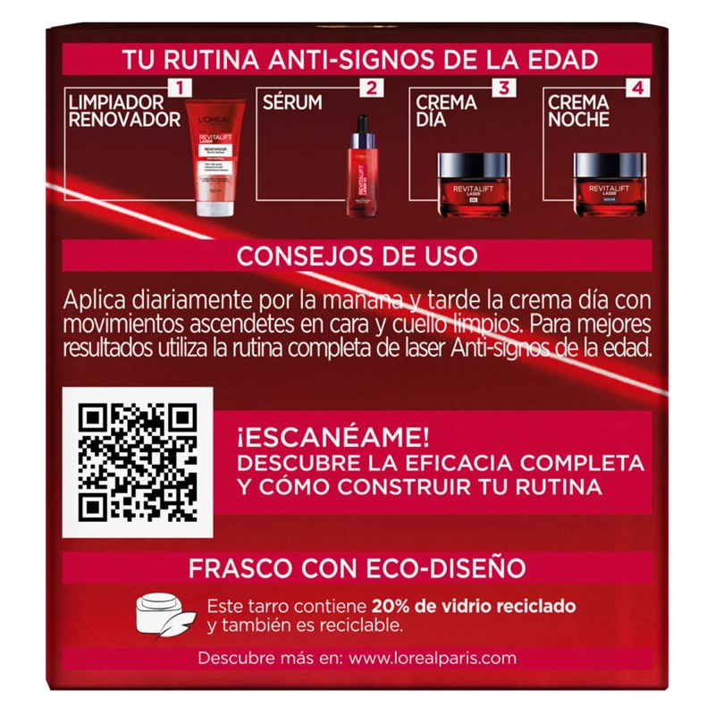 CREMA DIA L'OREAL REVITALIFT LASER ANTI-SIGNOS DE EDAD 50ML - 9