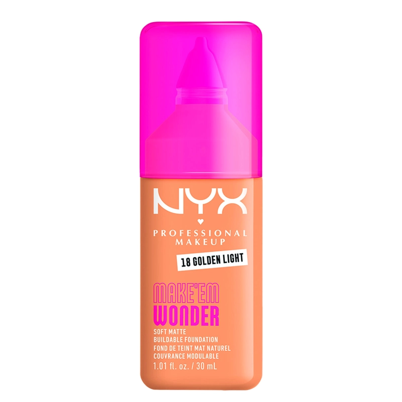 BASE MAQUILLAJE NYX MAKE EM WONDER GOLDEN LIGHT 30ML - 1