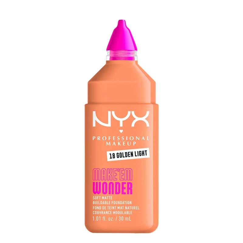 BASE MAQUILLAJE NYX MAKE EM WONDER GOLDEN LIGHT 30ML - 2