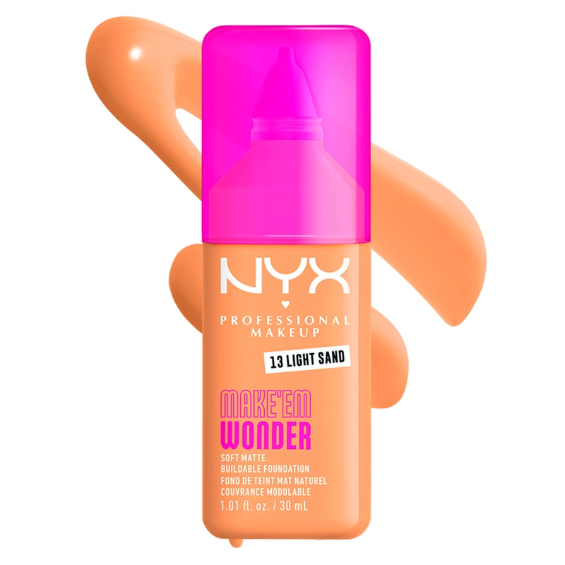 BASE MAQUILLAJE NYX MAKE EM WONDER LIGHT SAND 30ML - 5