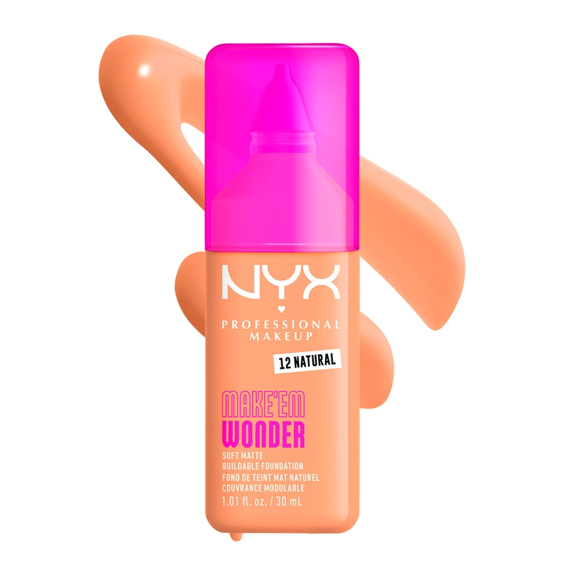 BASE MAQUILLAJE NYX MAKE EM WONDER NATURAL 30ML - 5