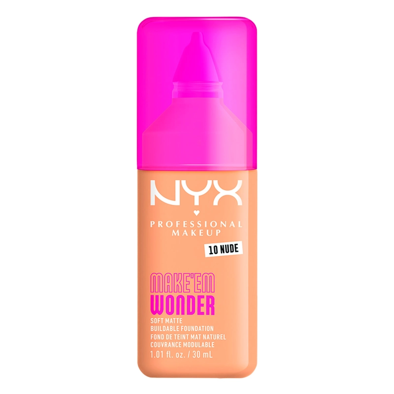 BASE MAQUILLAJE NYX MAKE EM WONDER NUDE 30ML - 1