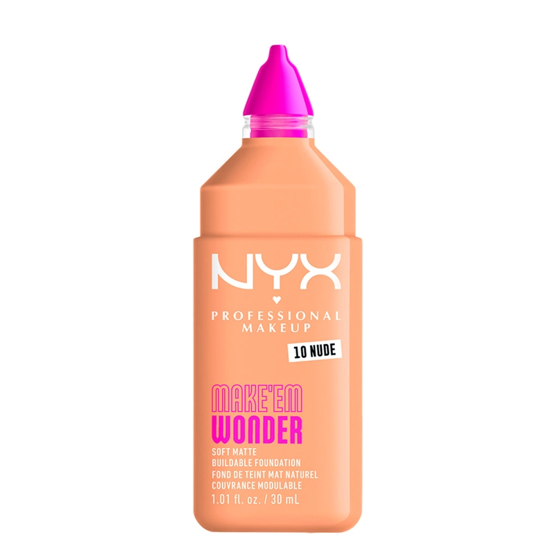 BASE MAQUILLAJE NYX MAKE EM WONDER NUDE 30ML - 2