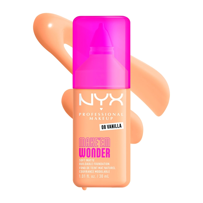 BASE MAQUILLAJE NYX MAKE EM WONDER VANILLA 30ML - 5