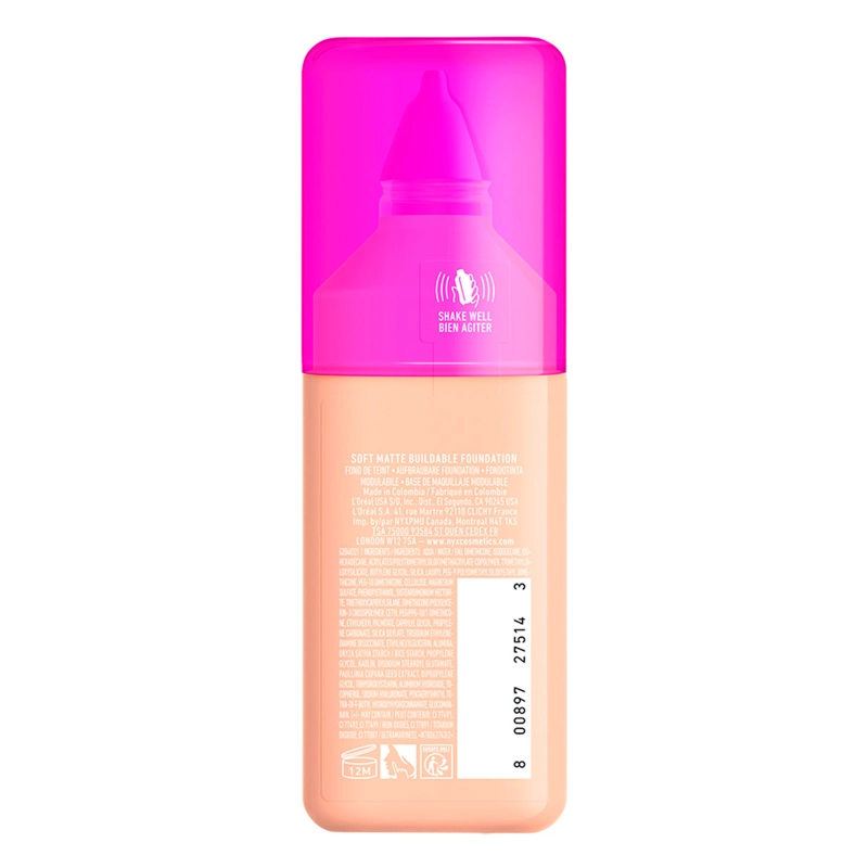 BASE MAQUILLAJE NYX MAKE EM WONDER COOL PORCELAIN 30ML - 6