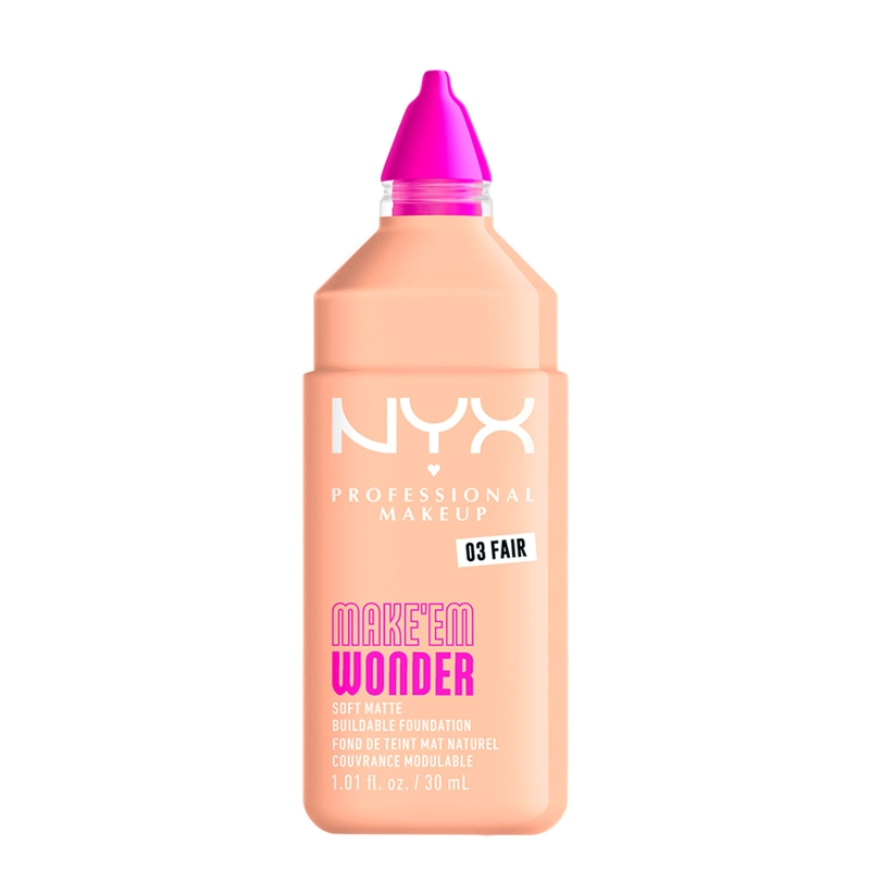 BASE MAQUILLAJE NYX MAKE EM WONDER FAIR 30ML - 2